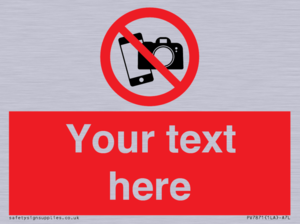 Custom No filming or photography